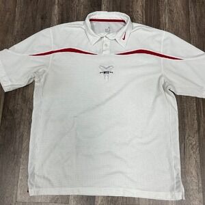 VTG Northampton Nike Team Polo Shirt Dri-FIT Athletic Fit White Red‎ Logo XL